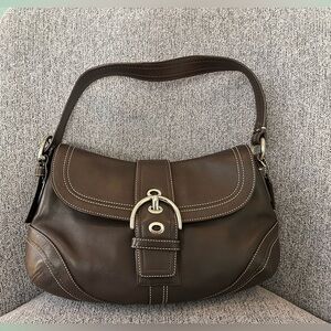 COACH Brown Leather Soho Hobo Bag